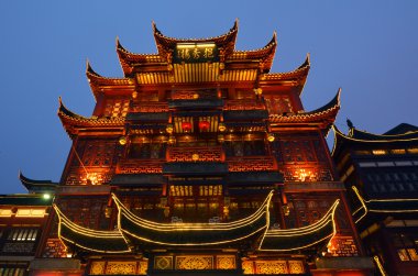 Şanghay Çin Yuyuan turist Mart