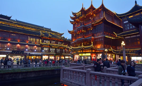 Yuyuan Touristenmarkt in Shanghai China — Stockfoto