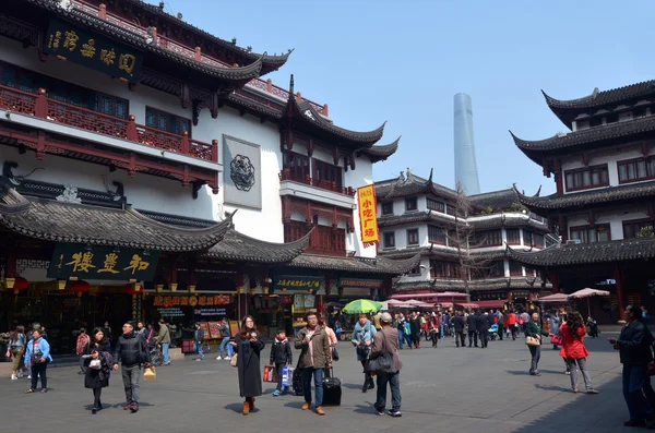 Yuyuan Touristenmarkt in Shanghai China — Stockfoto