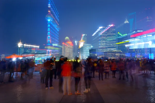 Nueva área de Pudong skyline en Shanghai, China . —  Fotos de Stock