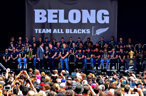 All Blacks coach Steve Hansen and Richie McCaw — Stock Photo, Image