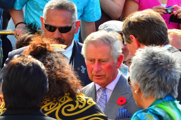 Prince of Wales visit to Auckland New Zealand — ストック写真