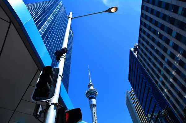 Sky Tower em Auckland Nova Zelândia — Fotografia de Stock