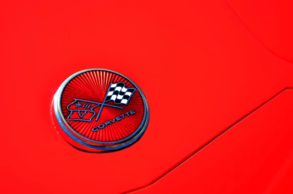 Chevrolet Corvette in a public US muscle cars V8 car show — ストック写真