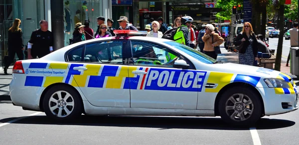 New Zealand police patrol car — Stockfoto