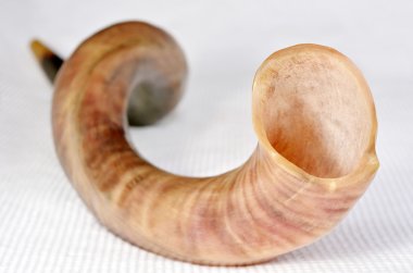 Seçici odak Shofar (boynuz) 