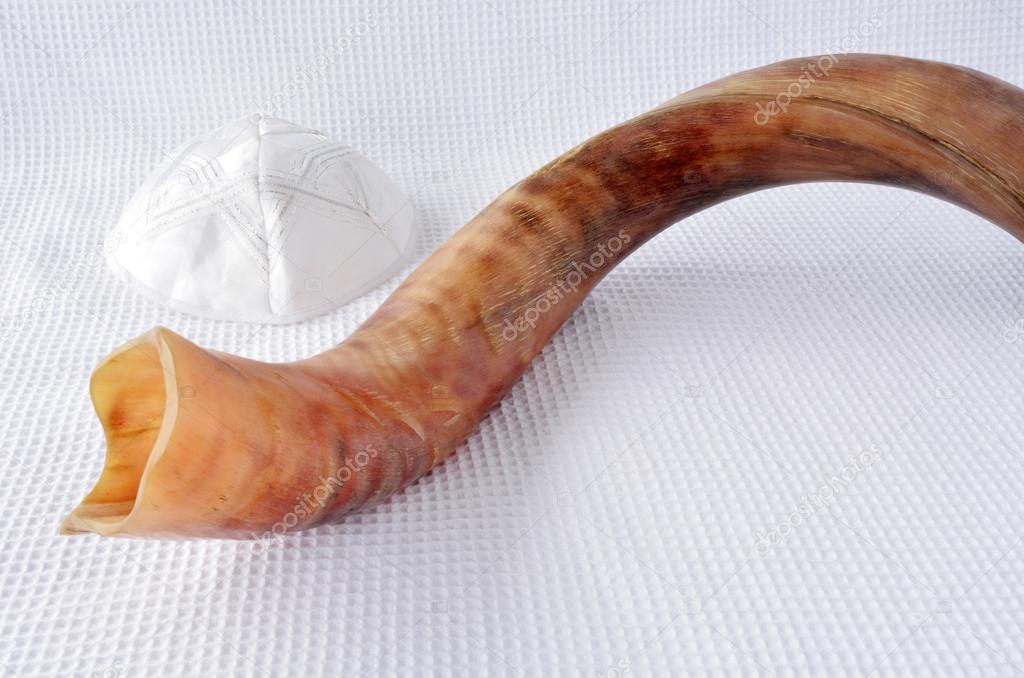 Shofar (horn) and Yamaka Stock Photo by ©lucidwaters 91115100