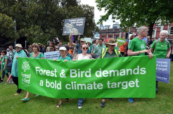 Tusentals rally för åtgärder mot klimatförändringarna — Stockfoto