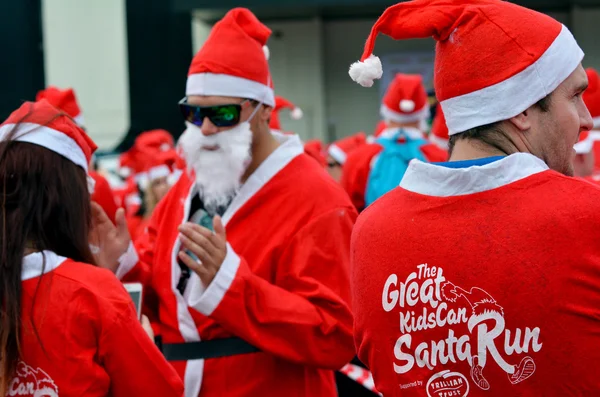 I grandi ragazziCan Santa Run Auckland Central — Foto Stock