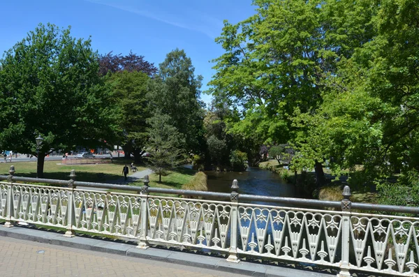 Paesaggio del fiume Avon Christchurch - Nuova Zelanda — Foto Stock