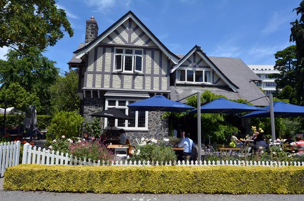 Casa dos Curadores em Christchurch Jardim Botânico - Nova Zelândia — Fotografia de Stock