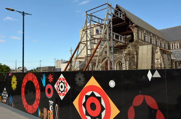 Catedral ChristChurch em Christchurch - Nova Zelândia — Fotografia de Stock