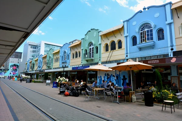 Yeni Regent Street Christchurch - Yeni Zelanda — Stok fotoğraf