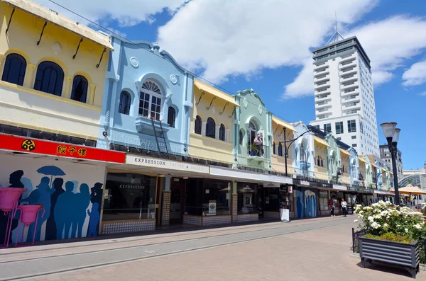 Christchurch Dec 2015 Visitors Regent Street Christchurch Älskade Nya Regent — Stockfoto