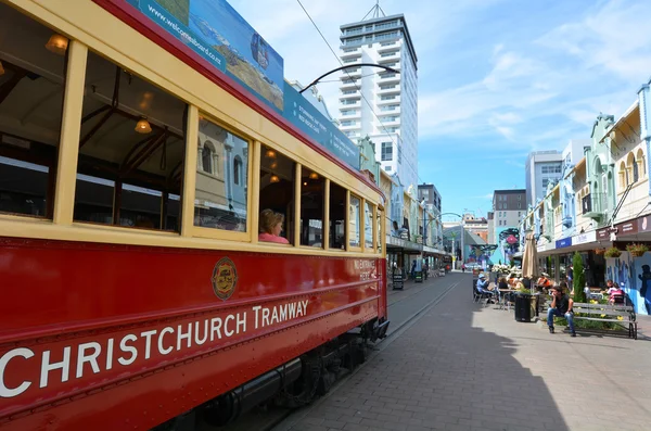 Christchurch spårvägar spårvagn - Nya Zeeland — Stockfoto