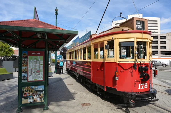Christchurch Tramway tram system - New Zealand — Stock Photo, Image