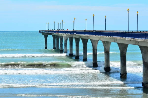 New Brighton Pier Christchurch - Új-Zéland — Stock Fotó