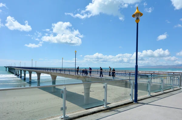 New Brighton Pier Christchurch - Nowa Zelandia — Zdjęcie stockowe