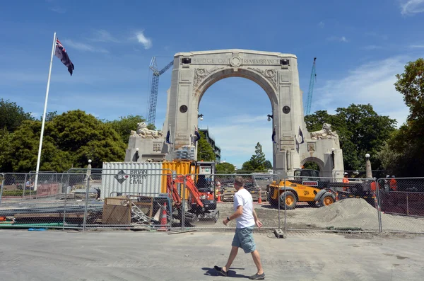 Brug van Remembrance Christchurch - Nieuw-Zeeland — Stockfoto