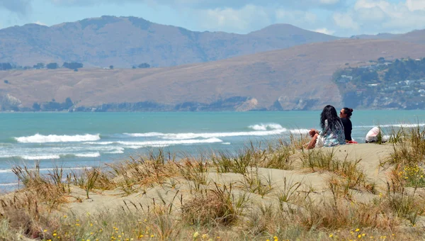 New Briton Beach Christchurch - New Zealand — Stock Photo, Image