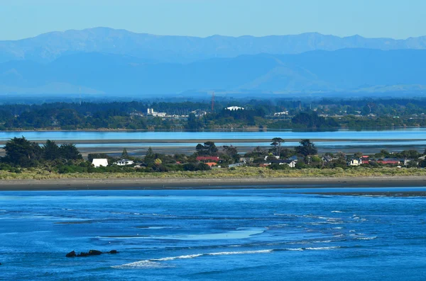 Landschaft Ansicht von Brighton Spit Christchurch - Neuseeland — Stockfoto