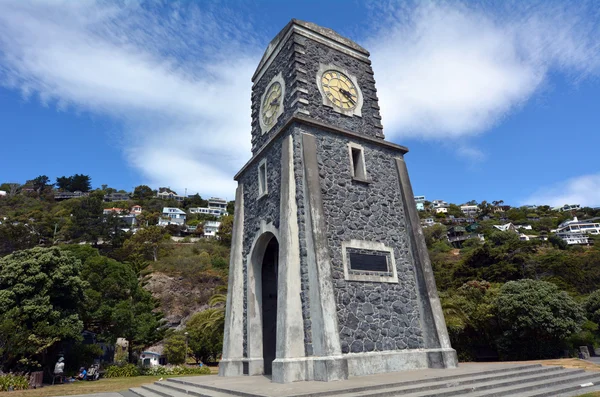 Sumner Scarborough Wieża zegarowa Christchurch - Nowa Zelandia — Zdjęcie stockowe
