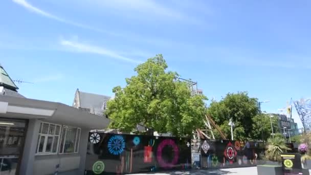 Christchurch Grudzień 2015 Trzęsienia Ziemi Christchurch Cathedral Square 2011 Christchurch — Wideo stockowe