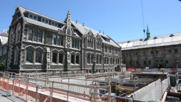 Christchurch Tesisin Kapalı Büyük Onarım Çalışmaları 290 Tahmini Gerektiren Aralık — Stok video
