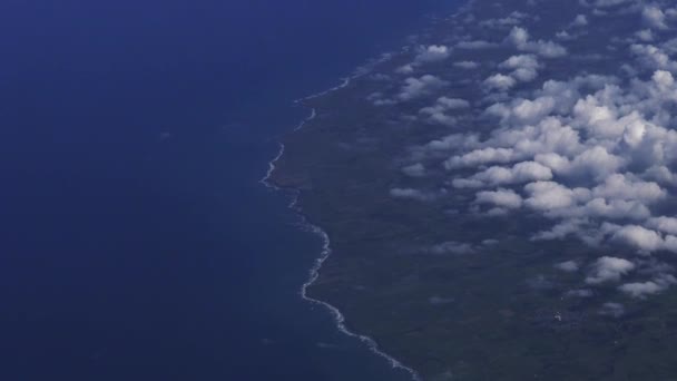 Flygfoto över nya Zeeland Nordön. — Stockvideo