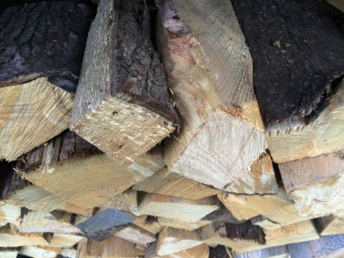 Ahşap günlükleri Üstten Görünüm