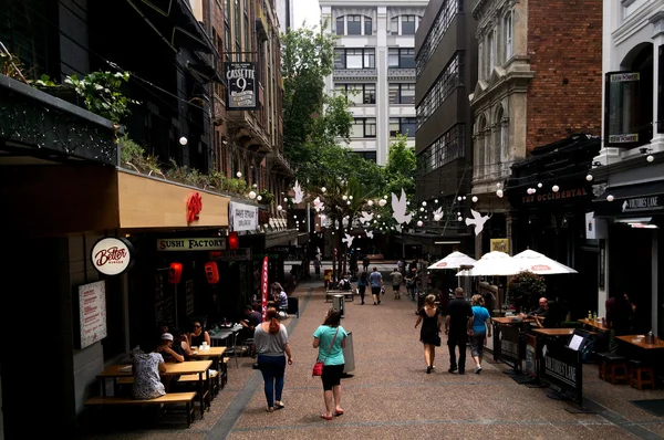 Besökare i Auckland Cbd - Nya Zeeland — Stockfoto