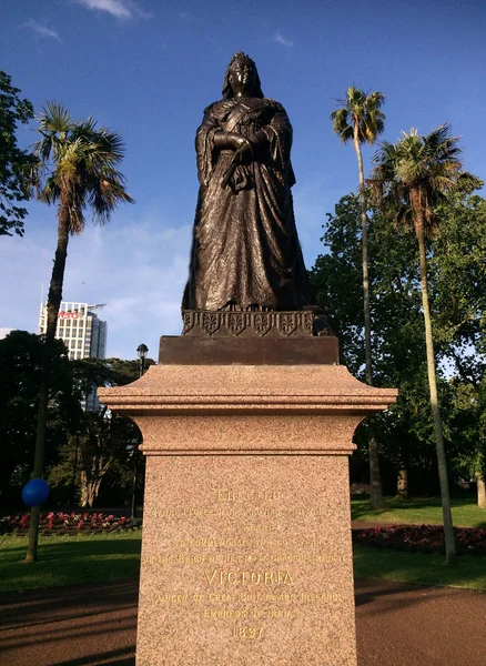 Viktória királynő szobra Albert Park Auckland, Új-Zéland — Stock Fotó