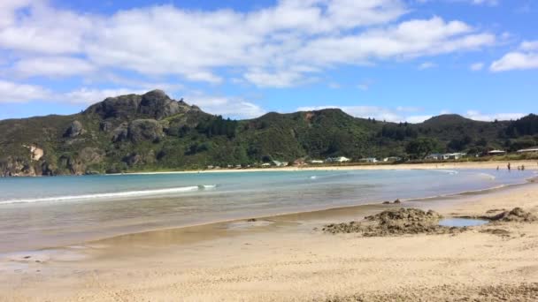 Taupo Bay στη Νέα Ζηλανδία Νόρθλαντ — Αρχείο Βίντεο