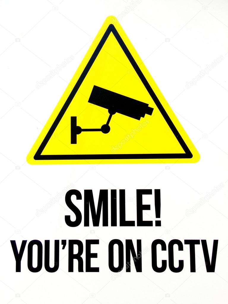 Smile you are on CCTV. Security concept