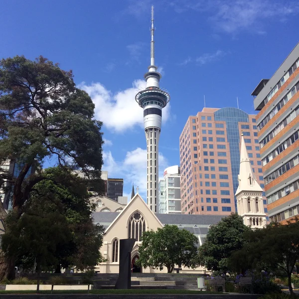 Aucklands sky tower - Nya Zeeland — Stockfoto