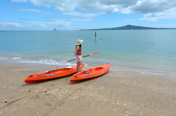 Mission bay spiaggia in Auckland Nuova Zelanda — Foto Stock