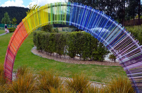 Ein gläserner Garten im Freien in der Nähe von Taupo, Neuseeland. — Stockfoto