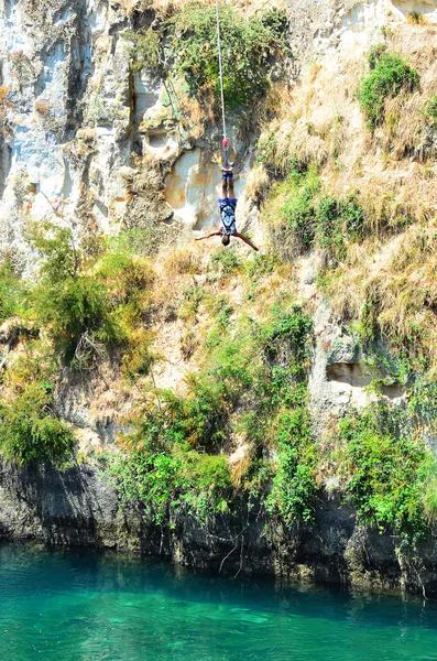 Taupo Yeni Zelanda bungy atlama — Stok fotoğraf