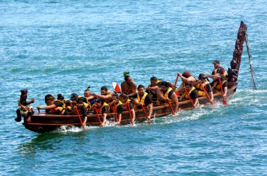 Maori waka heritage Auckland, Yeni Zelanda'yelken