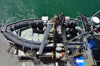 Bir savaş gemisini lastik baskın Craft mücadele