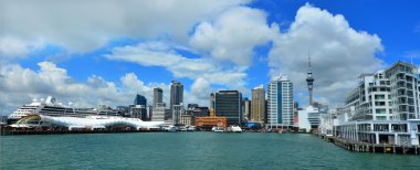 Auckland waterfront skyline - New Zealand