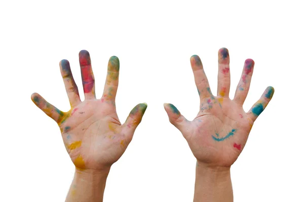 Piszkos kéz, színes — Stock Fotó