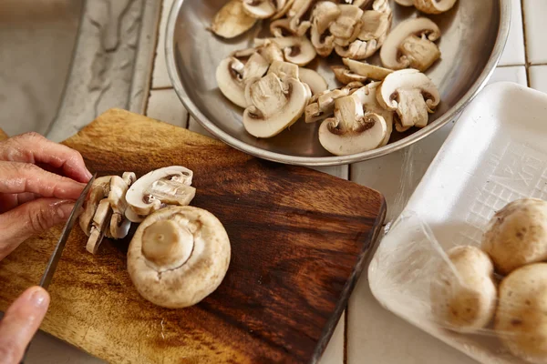 Slice mushroom — Stock Photo, Image