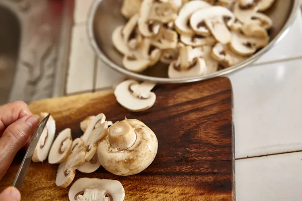 Slice mushroom — Stock Photo, Image