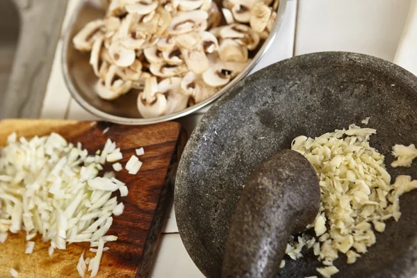 Förberedda ingredienser — Stockfoto