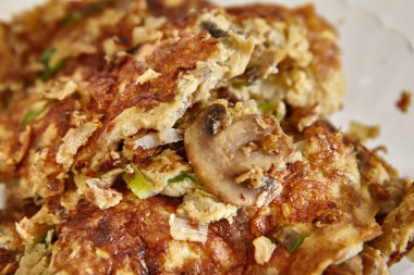 mantarlı omlet