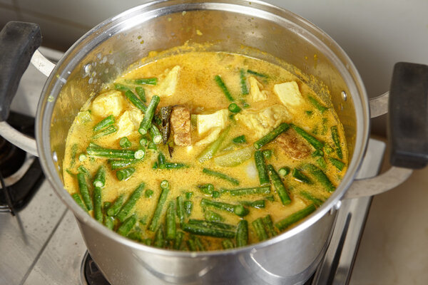 Lodeh or vegetables in coconut milk soup