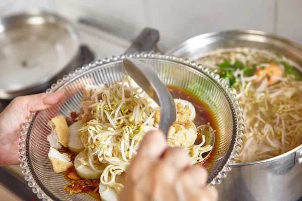 Lontong mie — Foto Stock