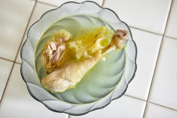 Chinese herbal chicken soup — Stock Photo, Image