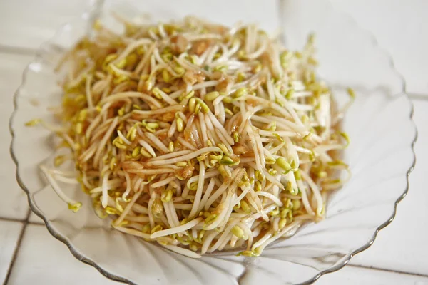 Stir fried bean sprout — Stock Photo, Image